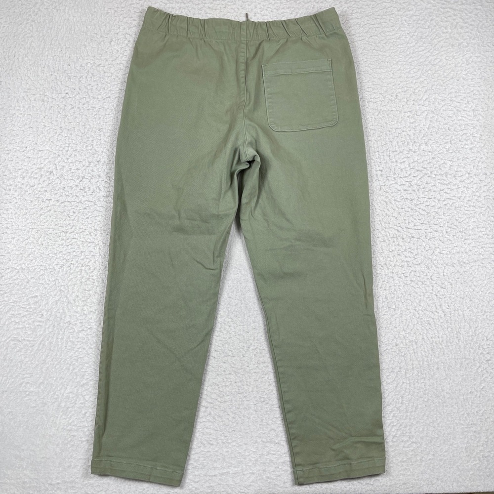 Everlane Pull On Pants Mens Large Olive Green Organic Easy Pant Stretch Tapered - Picture 2 of 9